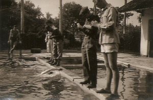 Swimming races in Tjepiring