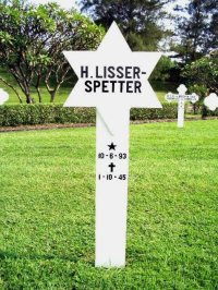 Het graf van mw. H. Lisser-Spetter, ereveld Kalibanteng, Semarang