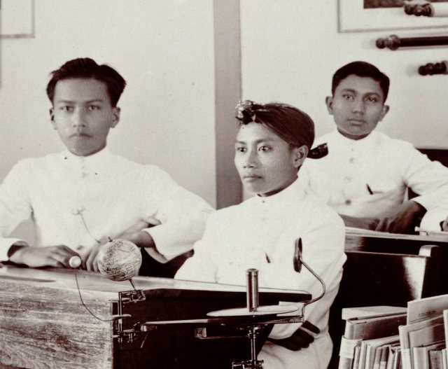 Landbouwschool, aardrijkskunde (detail)