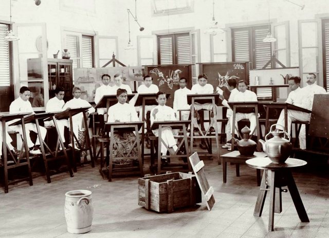 Landbouwschool, tekenles