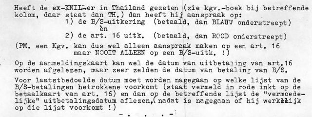 Ambtelijke aanwijzingen voor uitvoering Birma-Siamregeling.