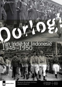 Affiche tentoonstelling 'Oorlog' in Bronbeek