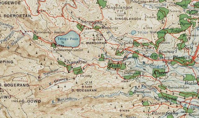 Sarangan, ten westen van Plaosan