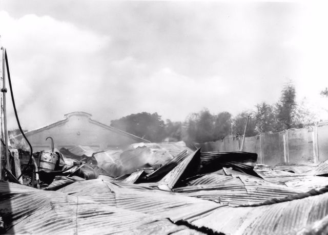 Brand meester: de resten van de goedang